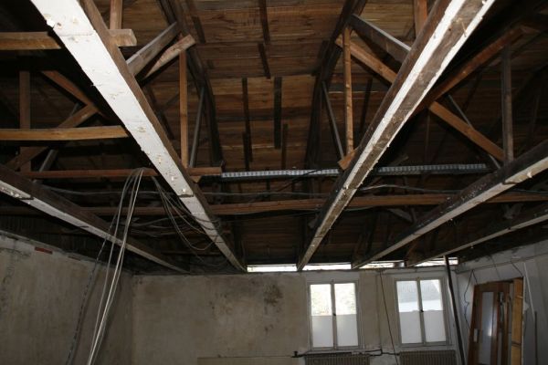Einblick in den Dachaufbau.