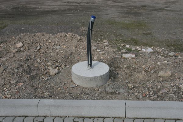 Fundament für Ladesäule.